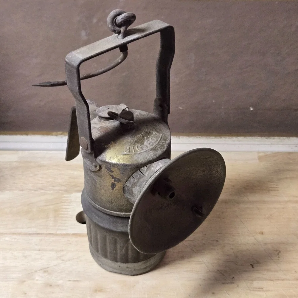 Vintage Big Boy Springfield Universal Miner's Lamp Lantern 4